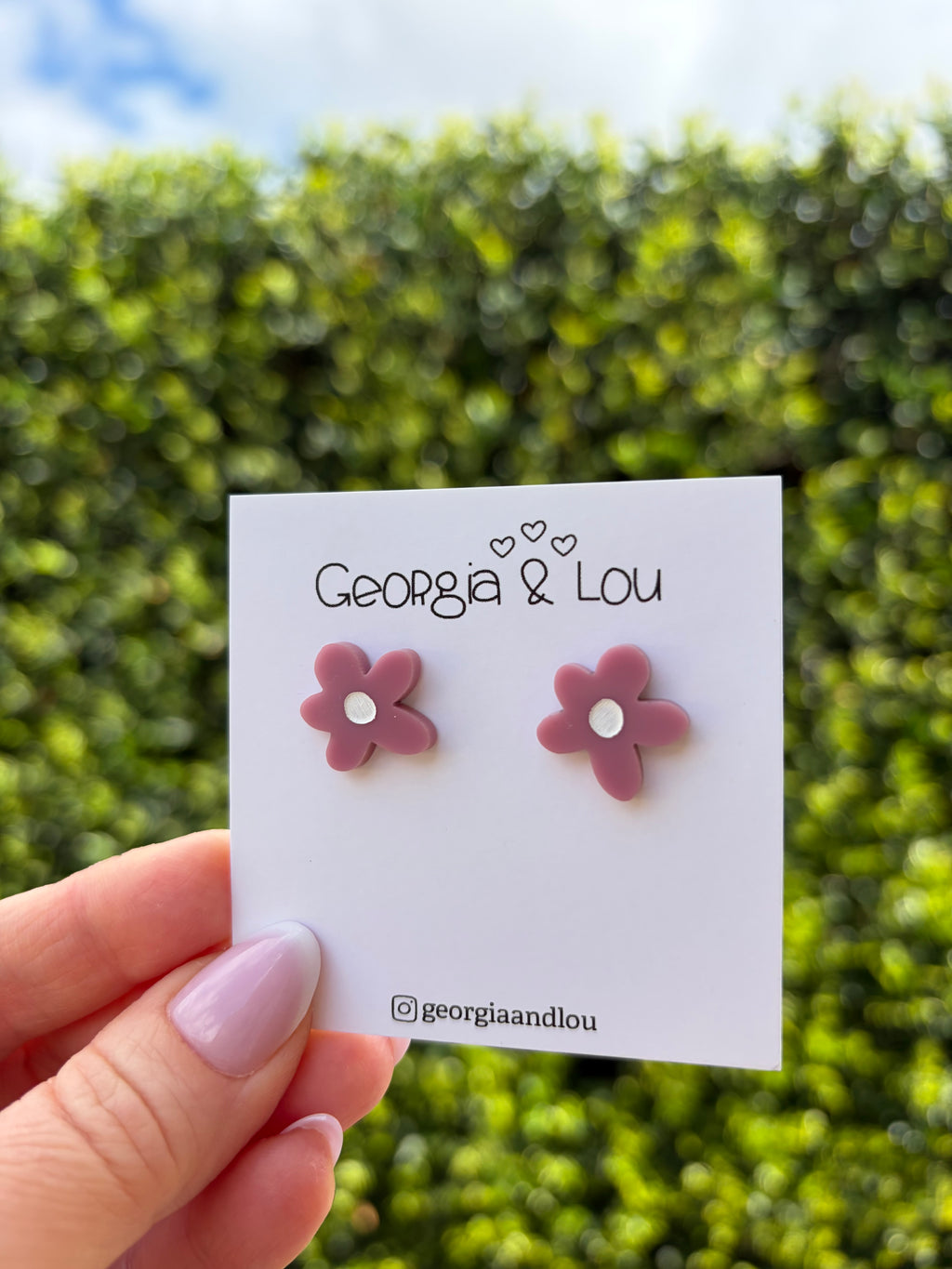 Organic Flower Studs