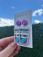 No Coffee No Teachy Earrings