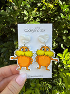 Lorax Inspired Earrings