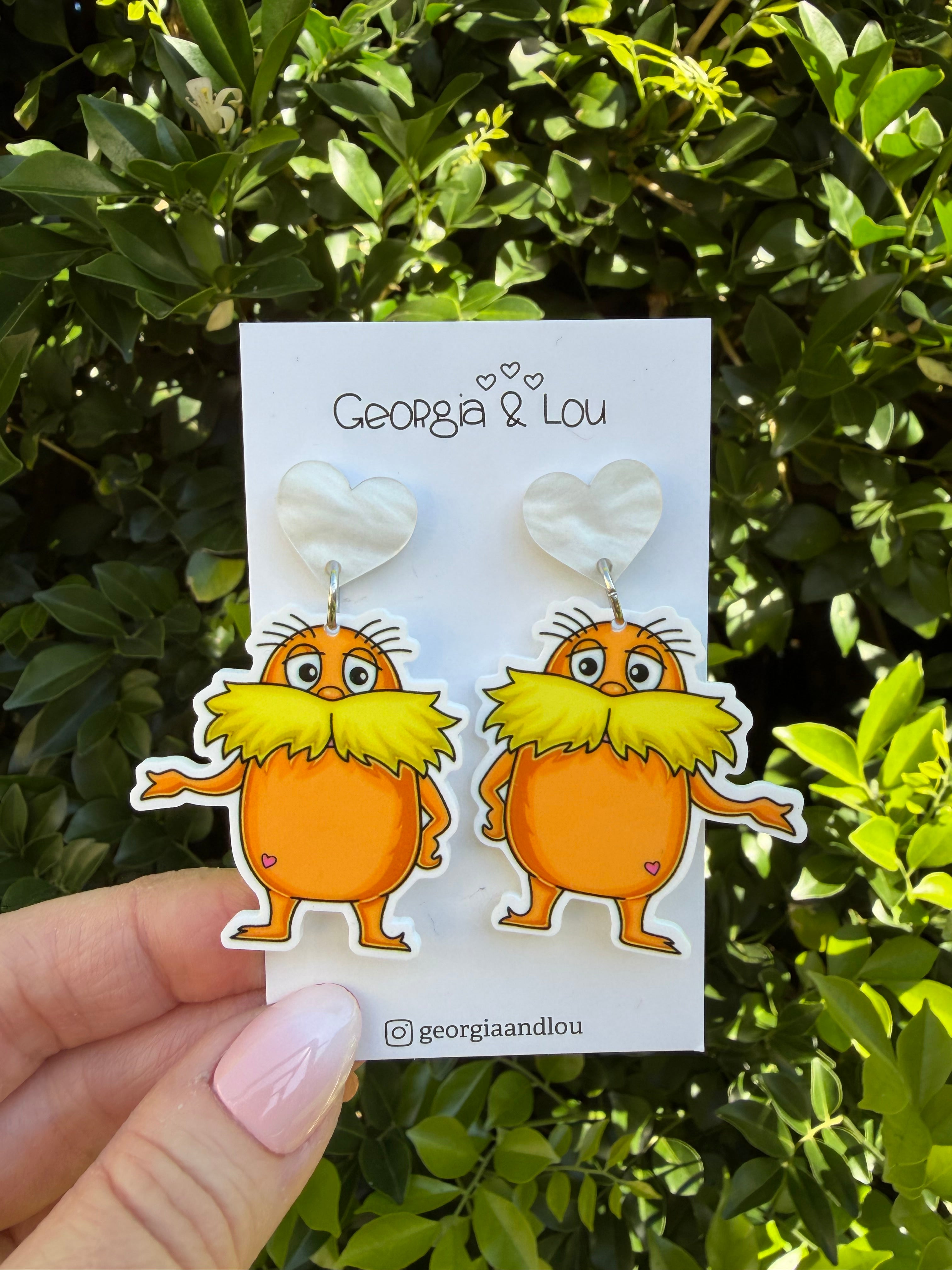 Lorax Inspired Earrings