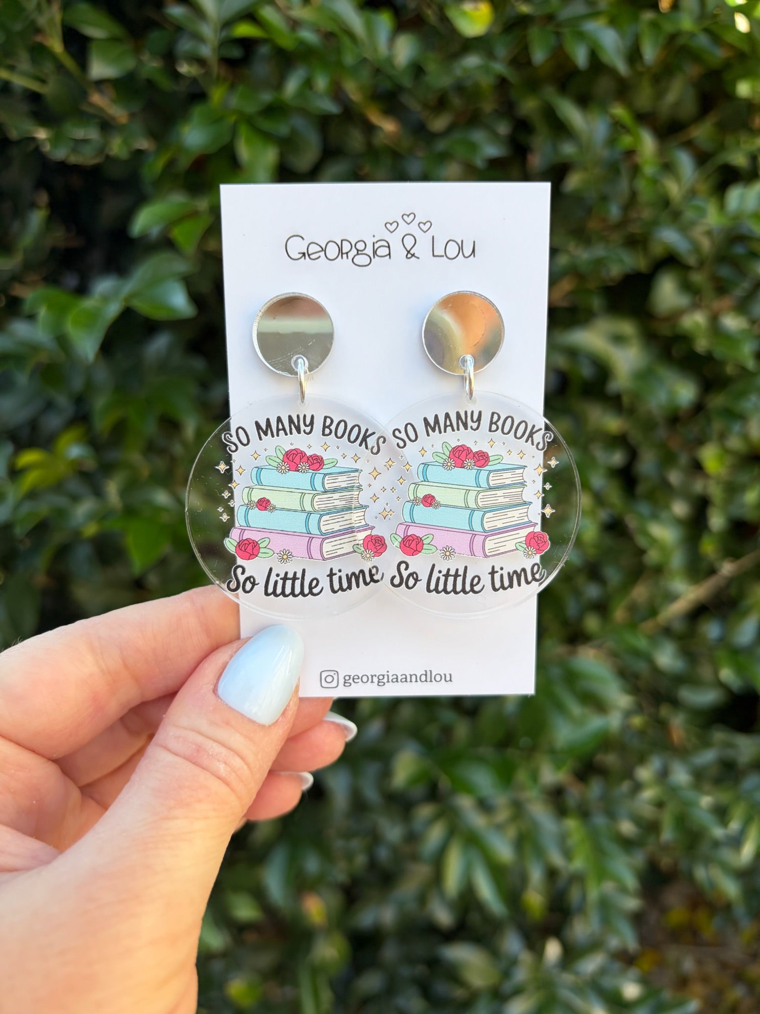 So Many Books So Little Time Earrings