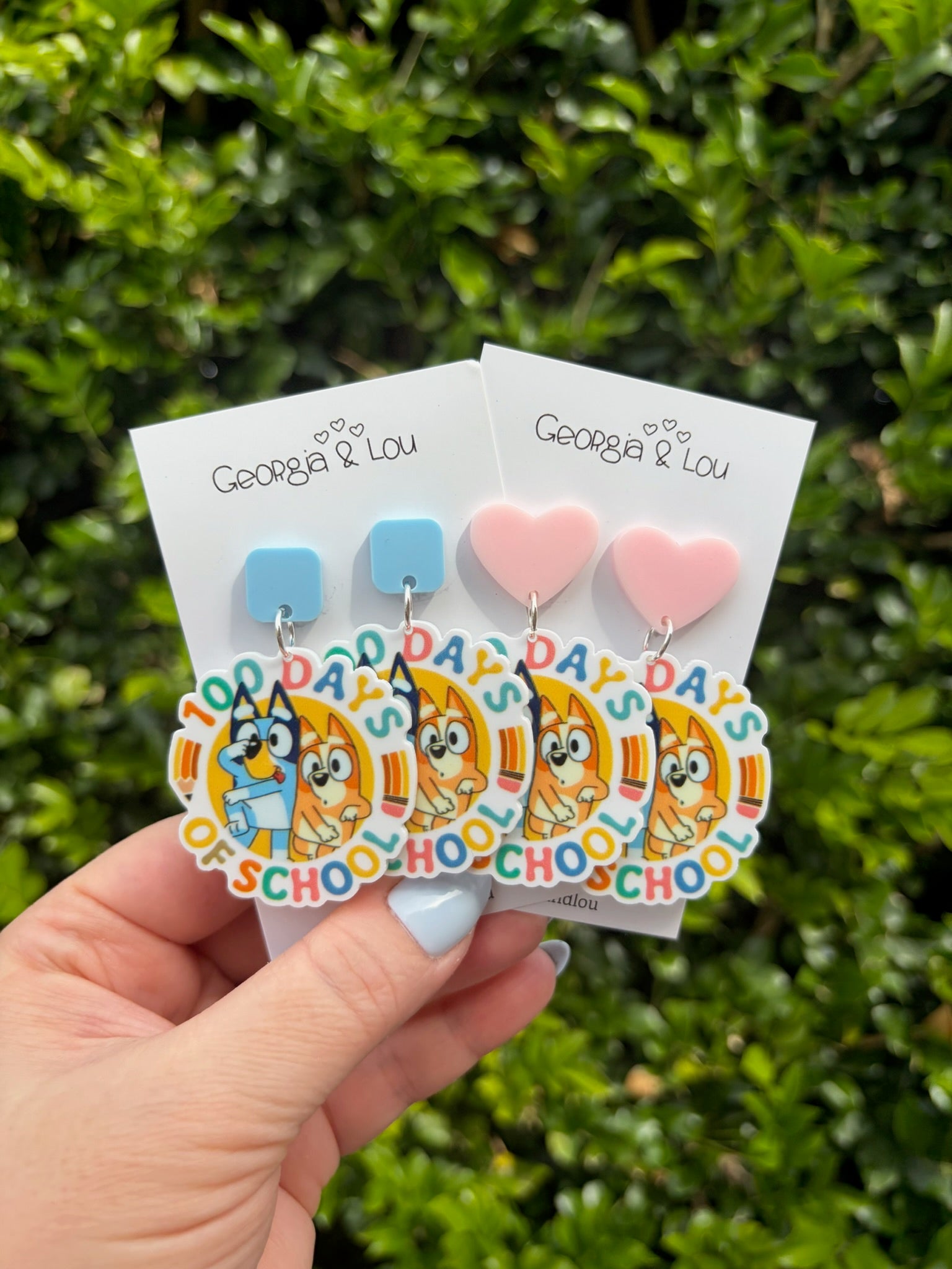 100 Days of School Earrings