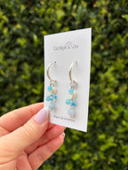 Pearl Blossom Huggie Hoops