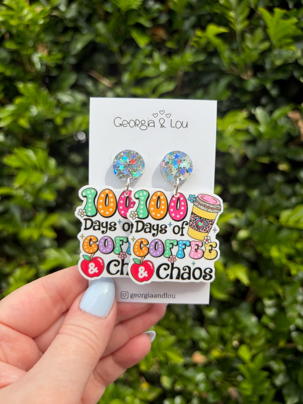 100 Days of Coffee and Chaos Earrings
