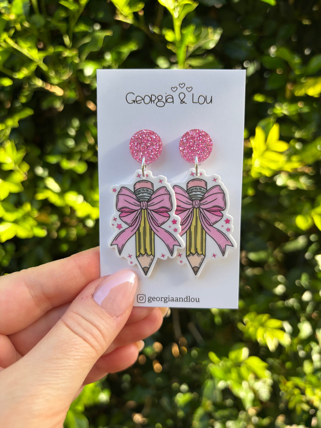 Bow-tiful Pencil Earrings