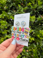 100 Days of Coffee and Chaos Earrings