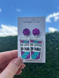 No Coffee No Teachy Earrings