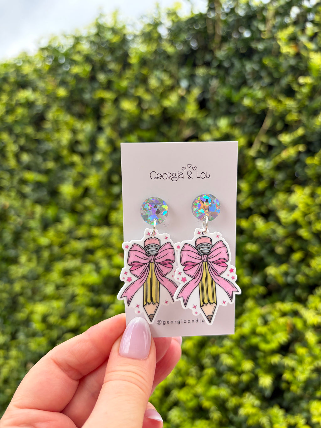 Bow-tiful Pencil Earrings