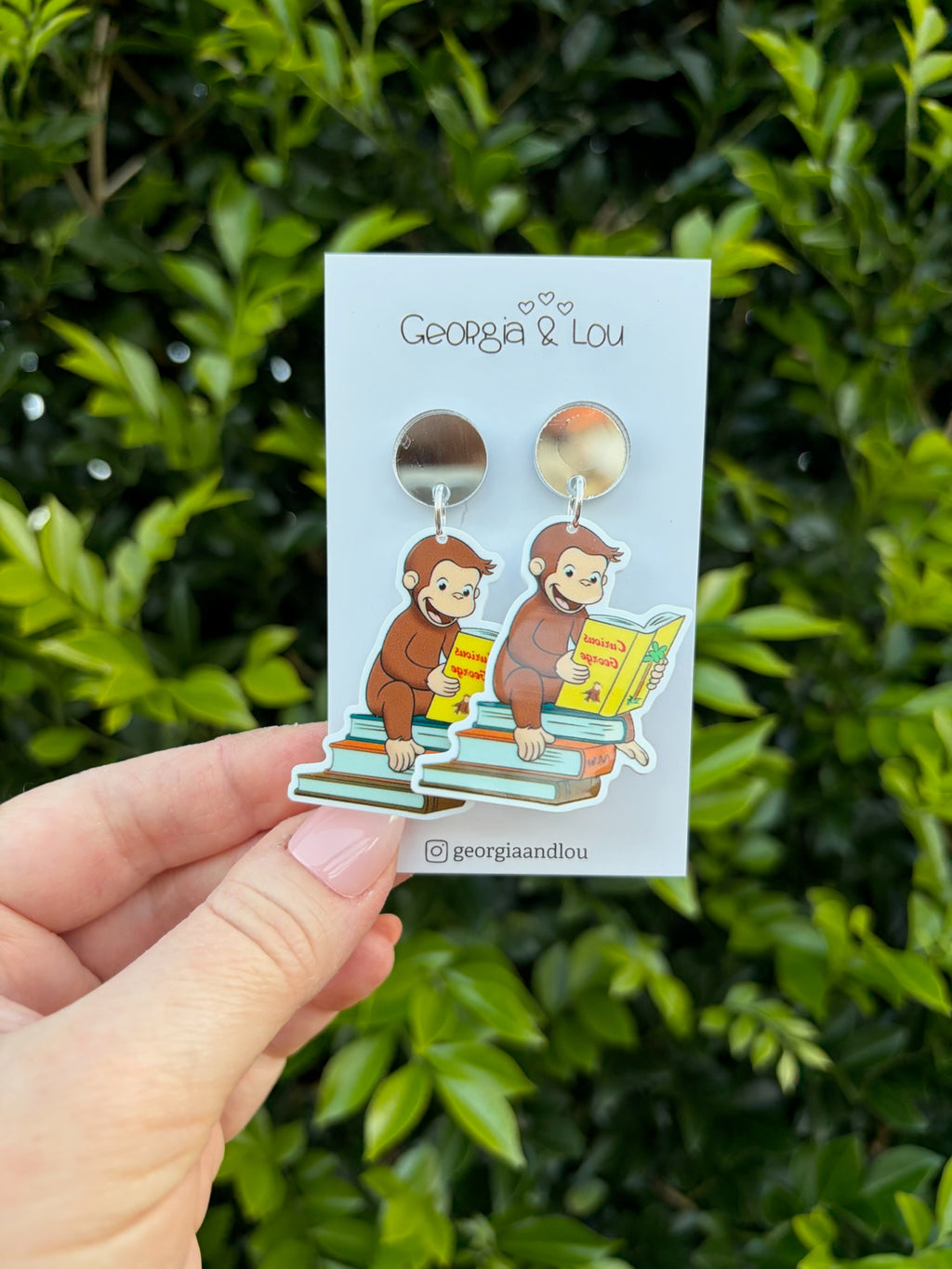 Curious George Inspired Earrings