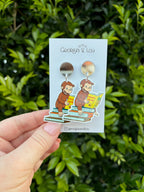 Curious George Inspired Earrings
