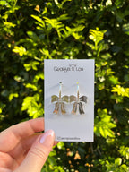 Silver Bow Huggie Hoops