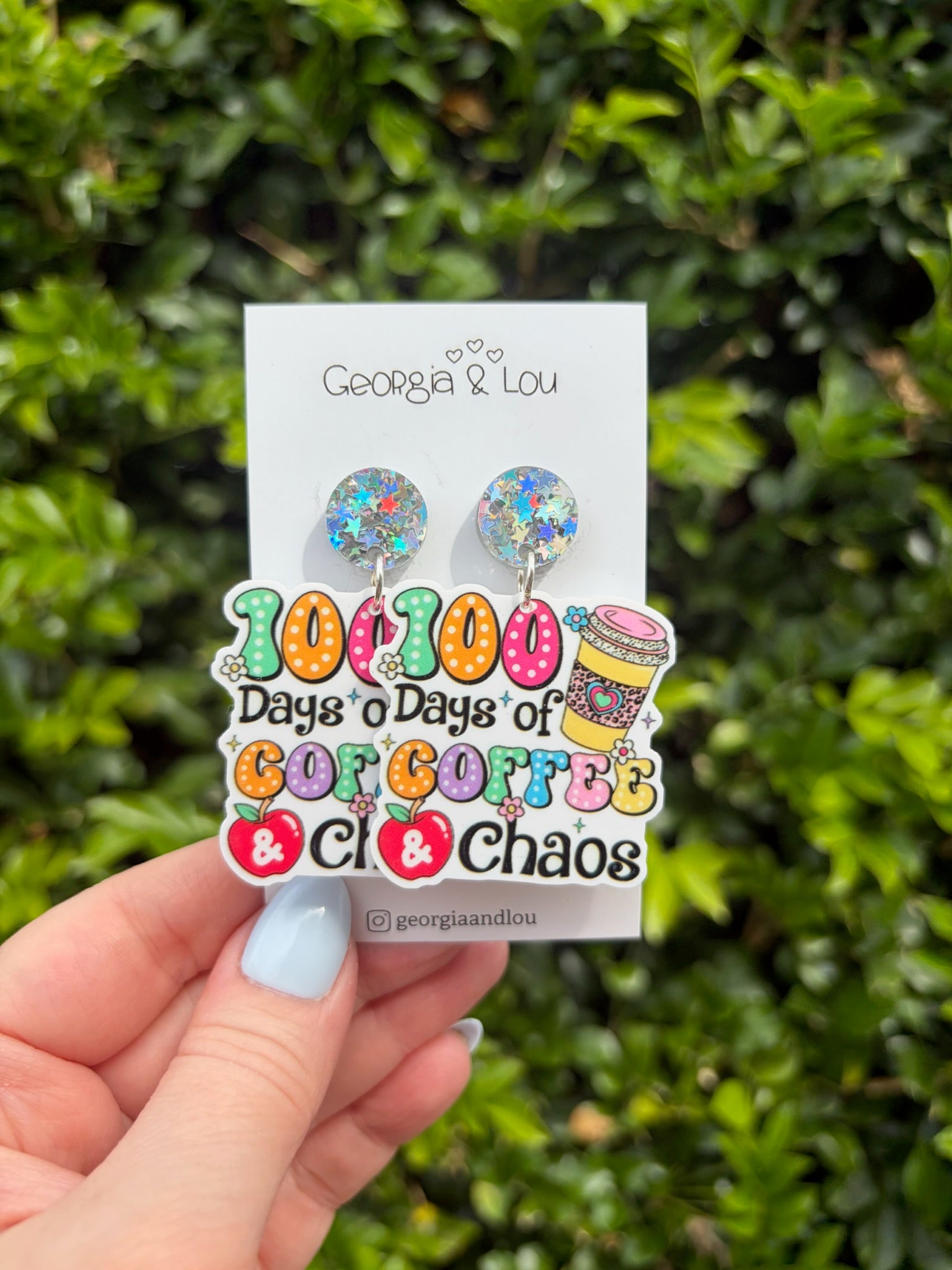 100 Days of Coffee and Chaos Earrings