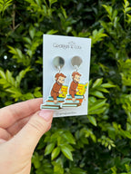 Curious George Inspired Earrings