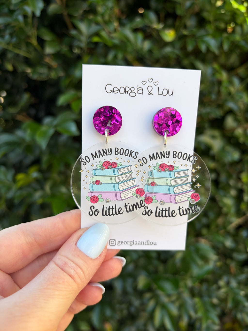 So Many Books So Little Time Earrings