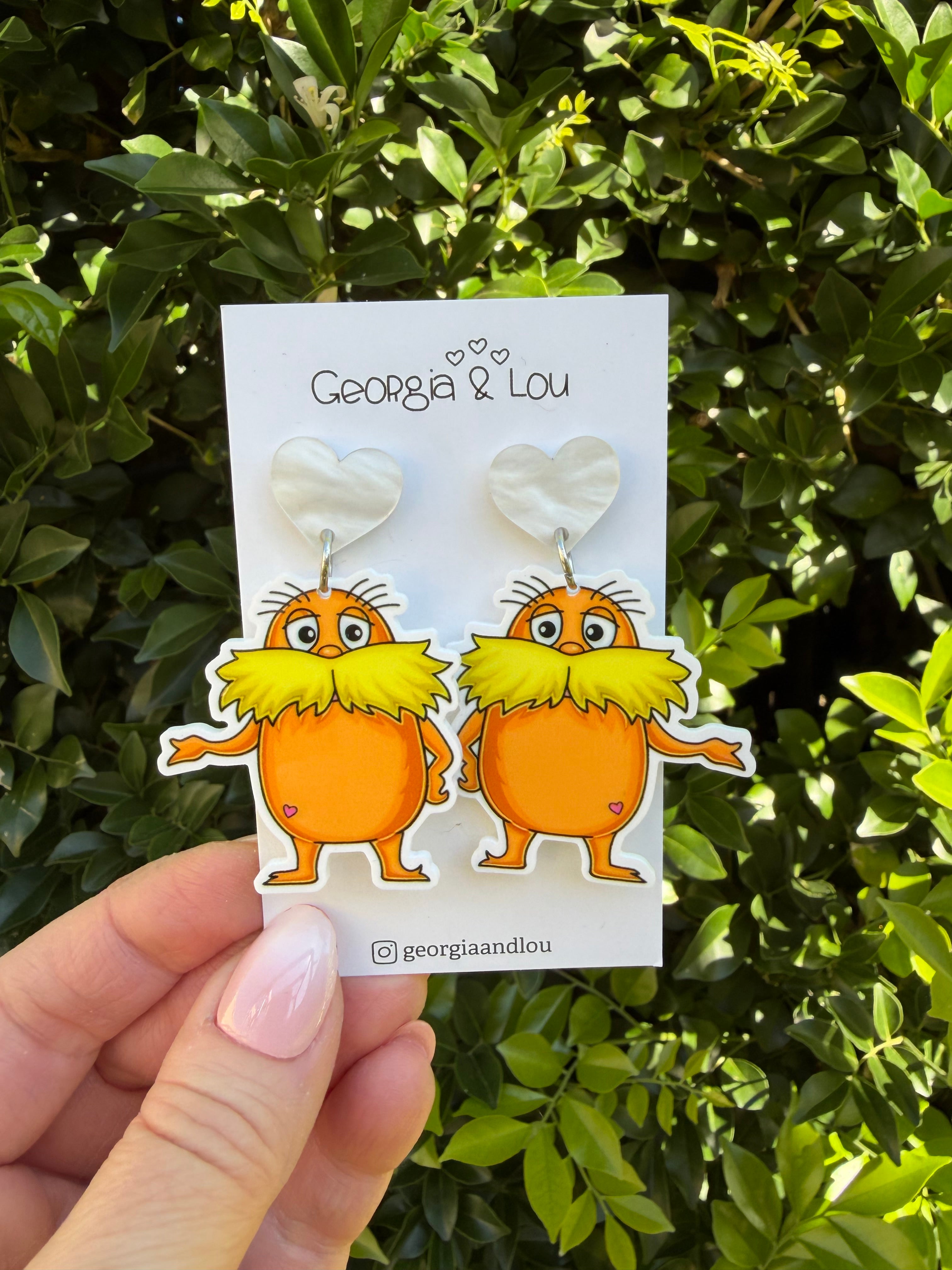 Lorax Inspired Earrings