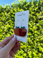 An Apple for the Teacher Hoop Earrings