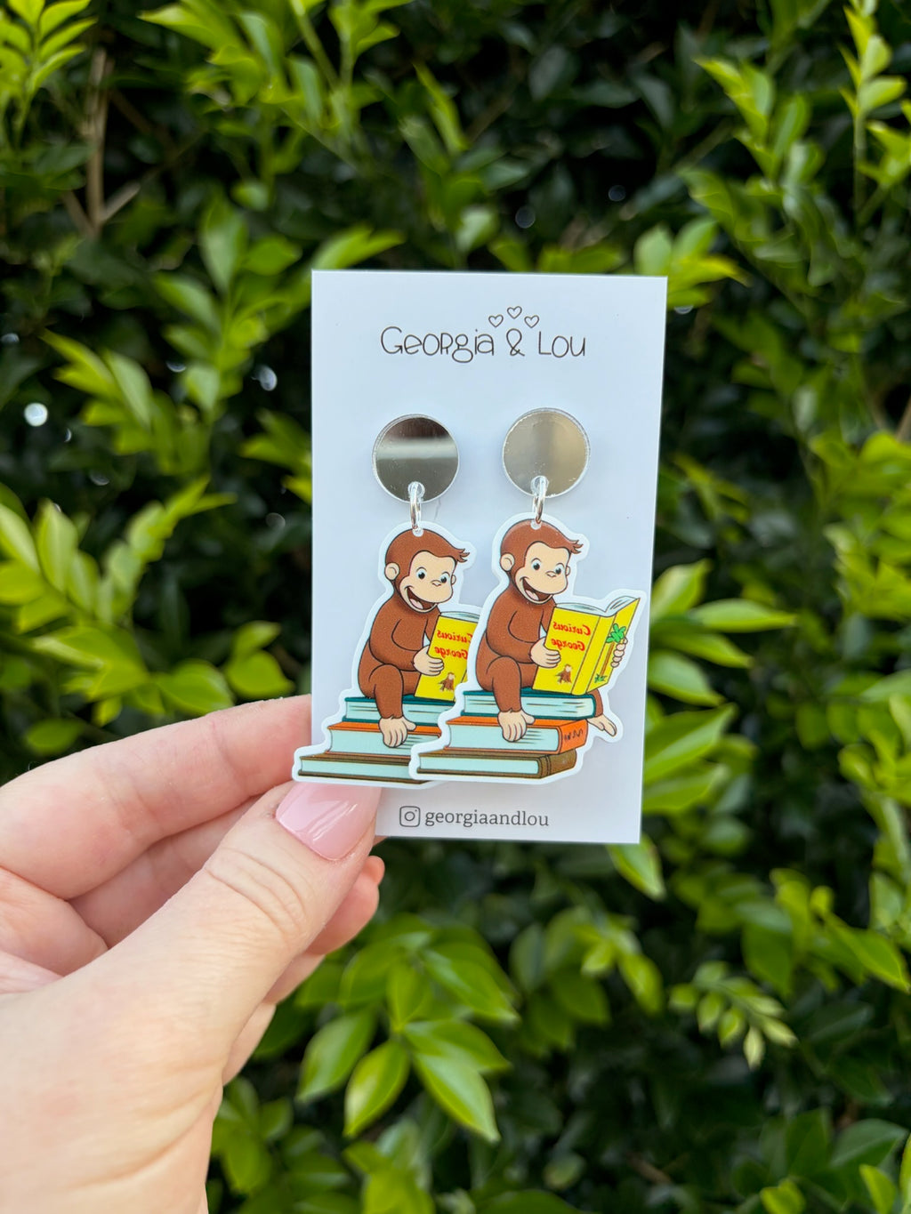 Curious George Inspired Earrings