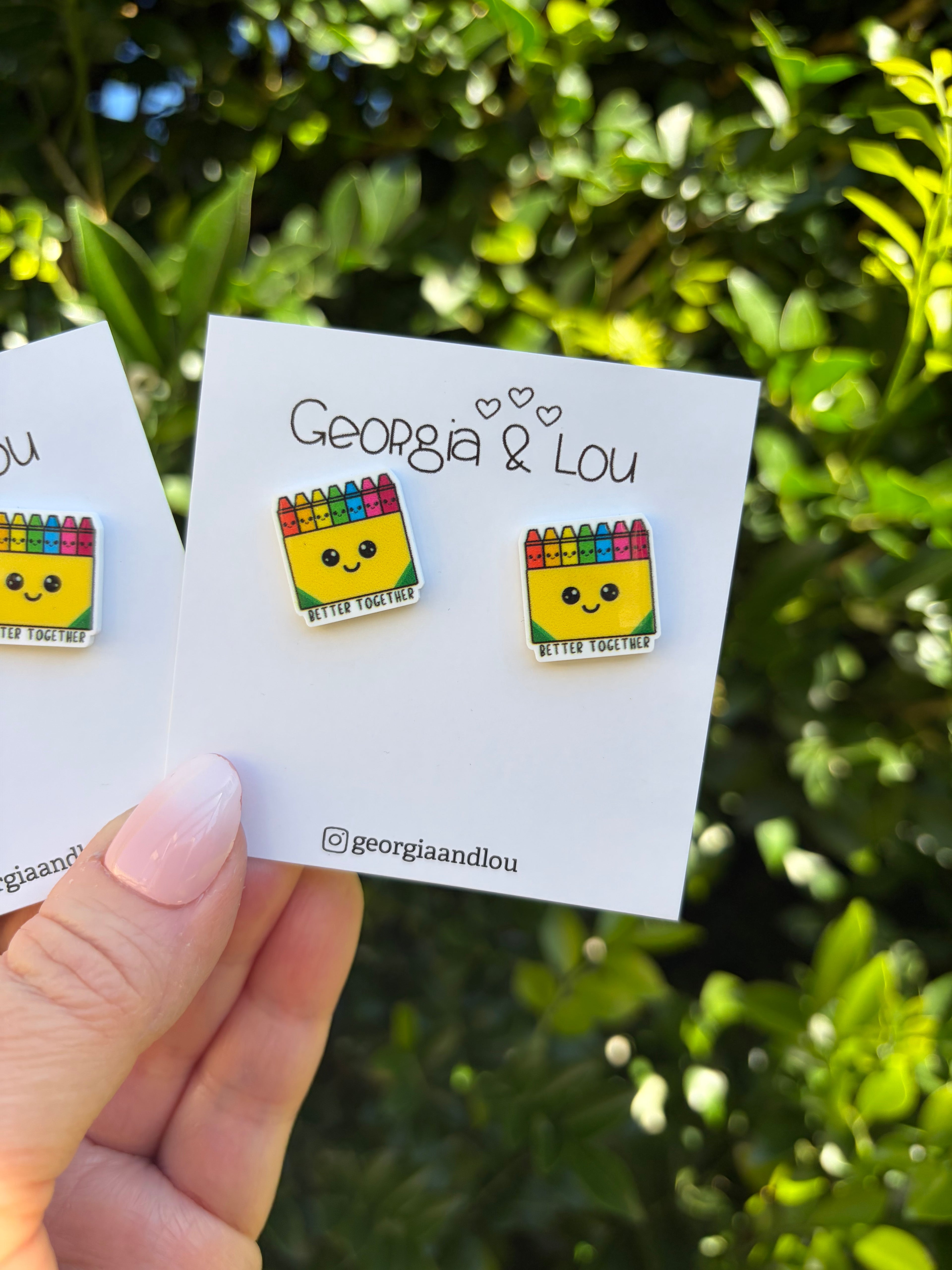 Better Together Crayon Studs