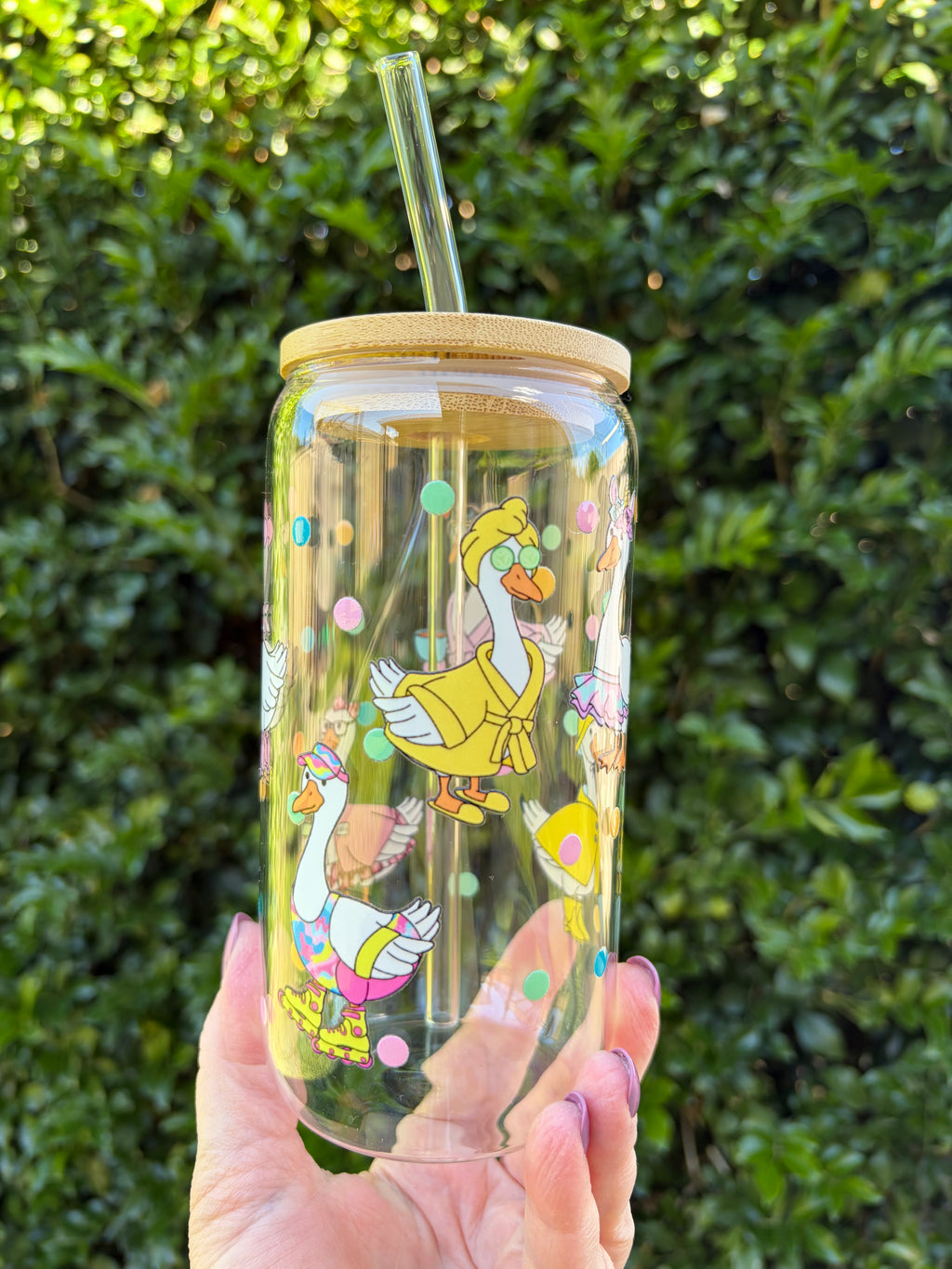 Goose & Glam Glass Tumbler