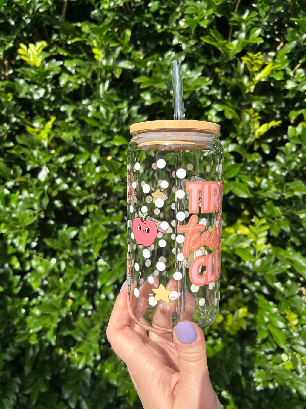 Tired Teacher Club Tumbler