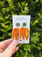 Brown Bear Earrings