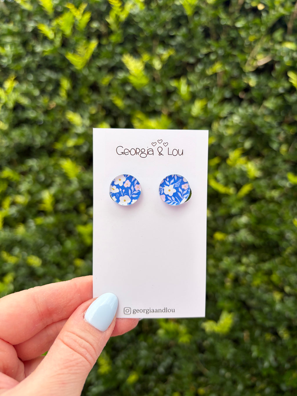 Patterned Stud Clip On Earrings