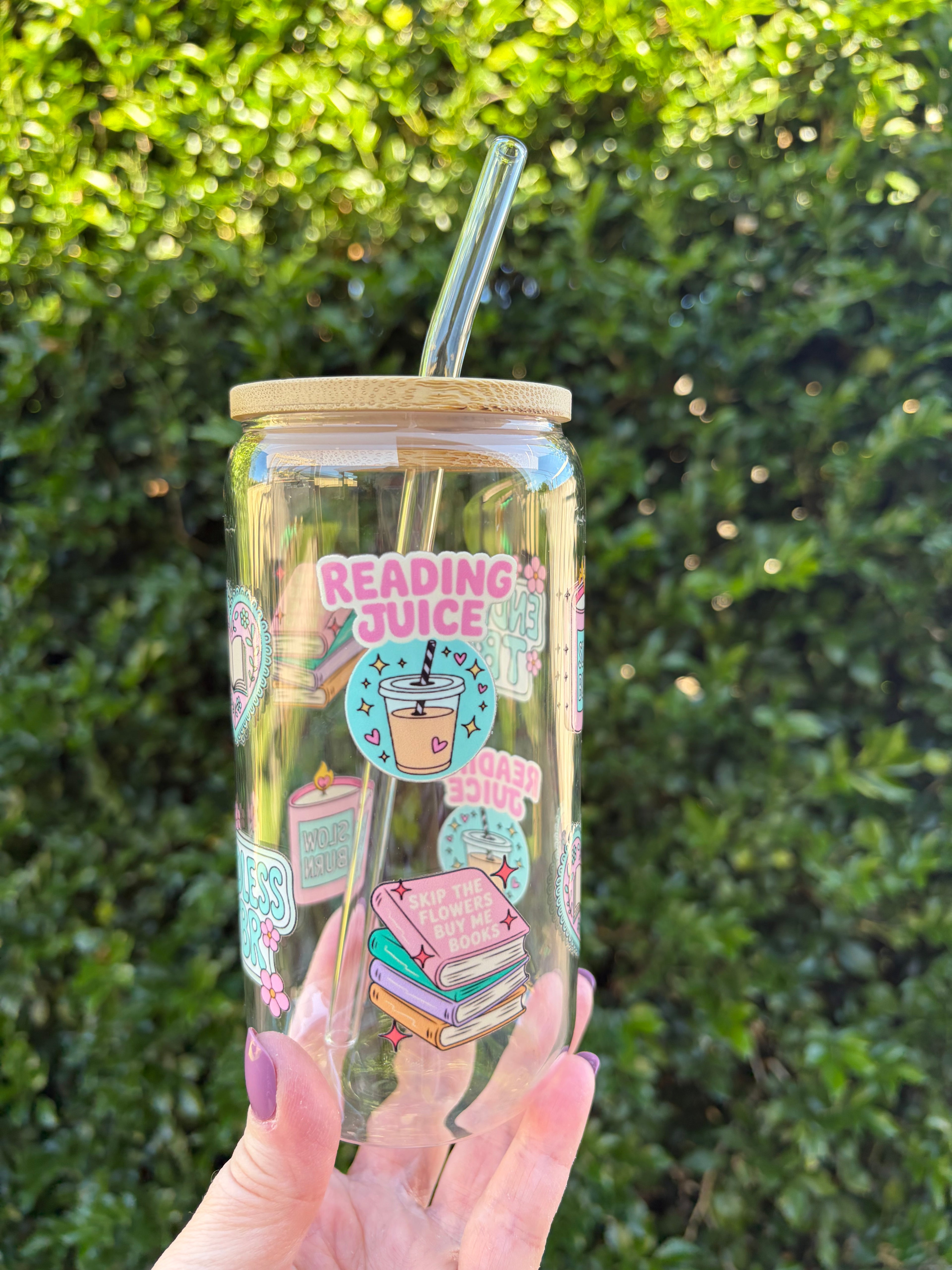 Reading Juice Glass Tumbler