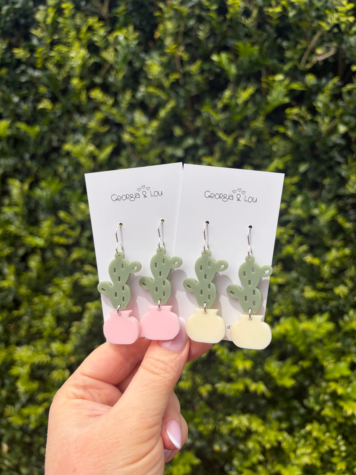 Desert Bloom Cactus Earrings