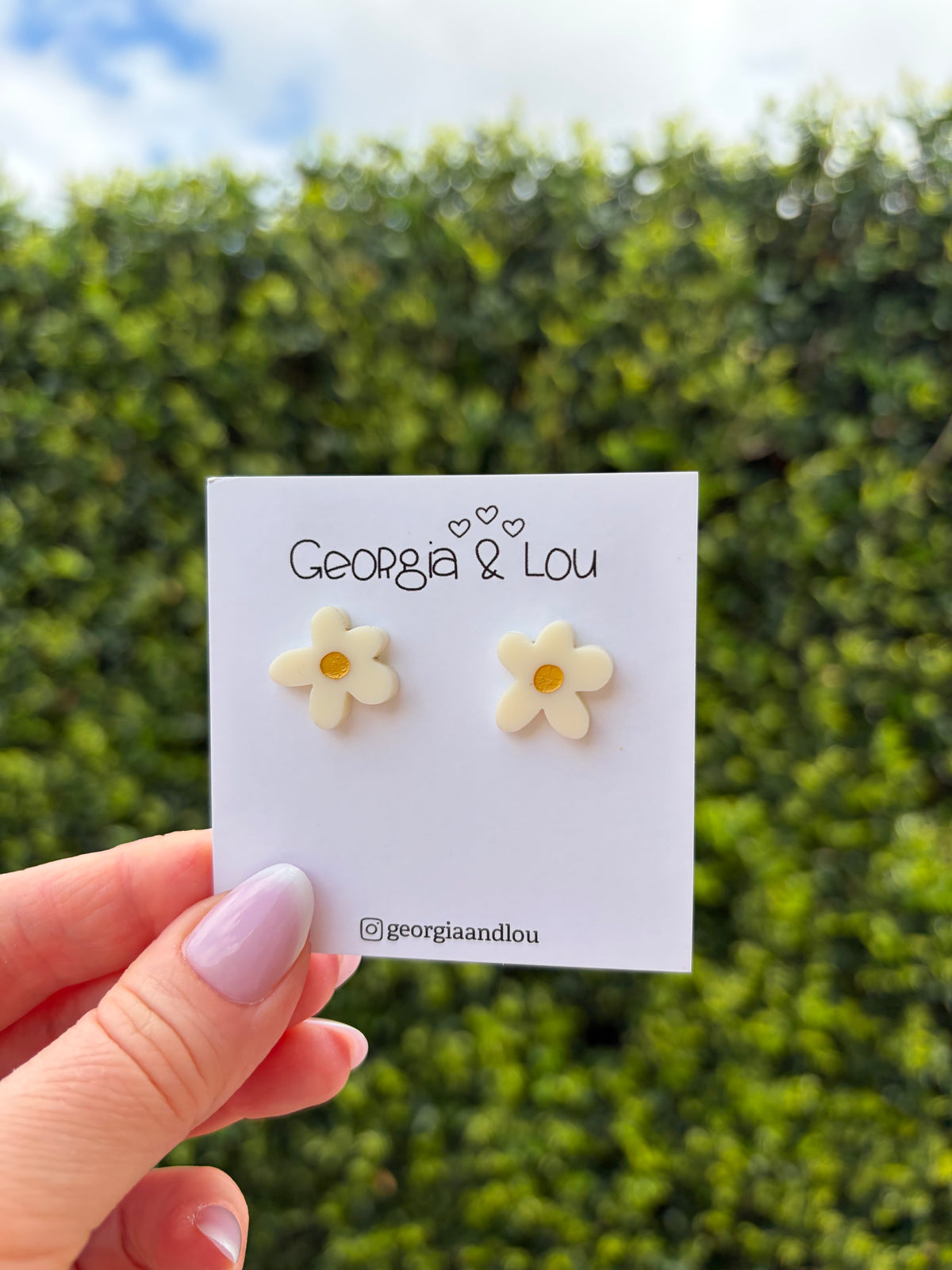 Organic Flower Studs