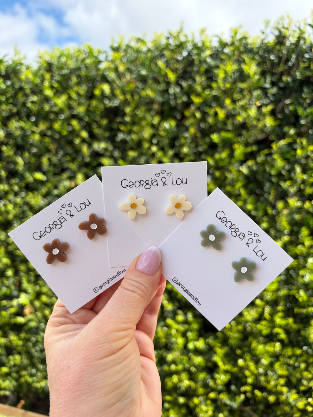 Organic Flower Studs