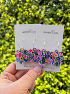 Spring Garden Hoop Earrings