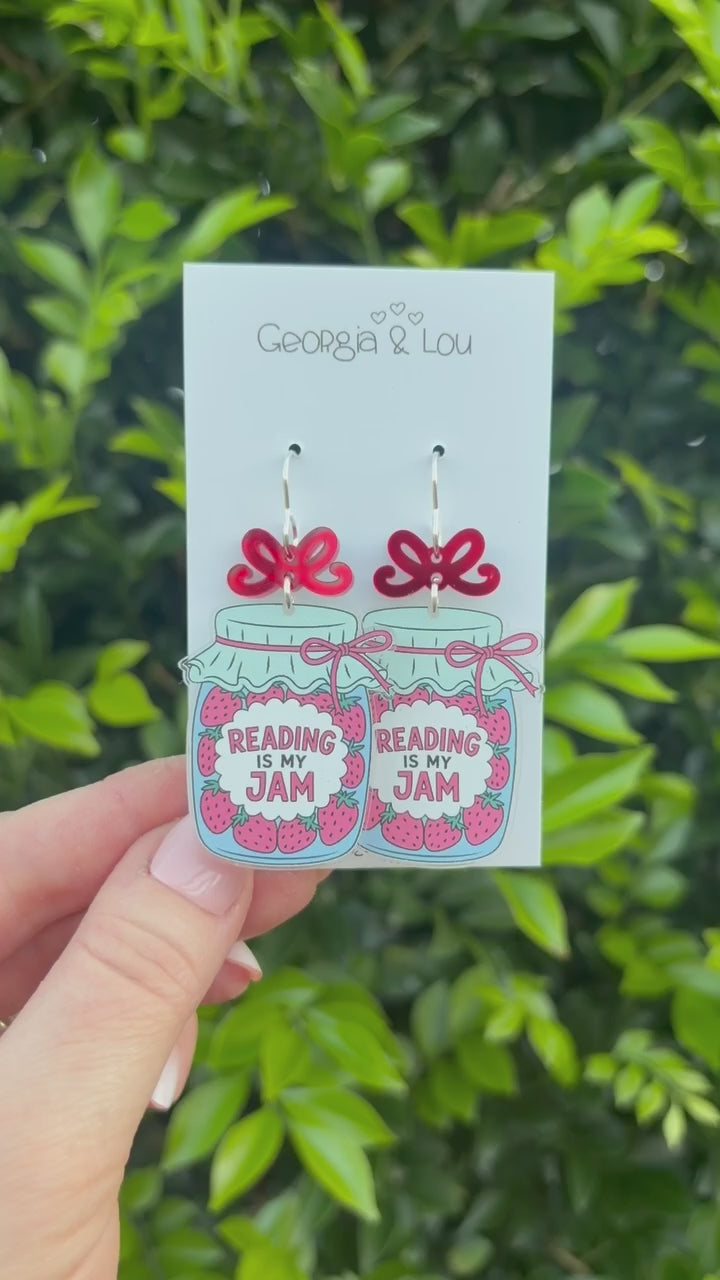 Reading Is My Jam Earrings
