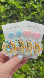100 Days of School Earrings