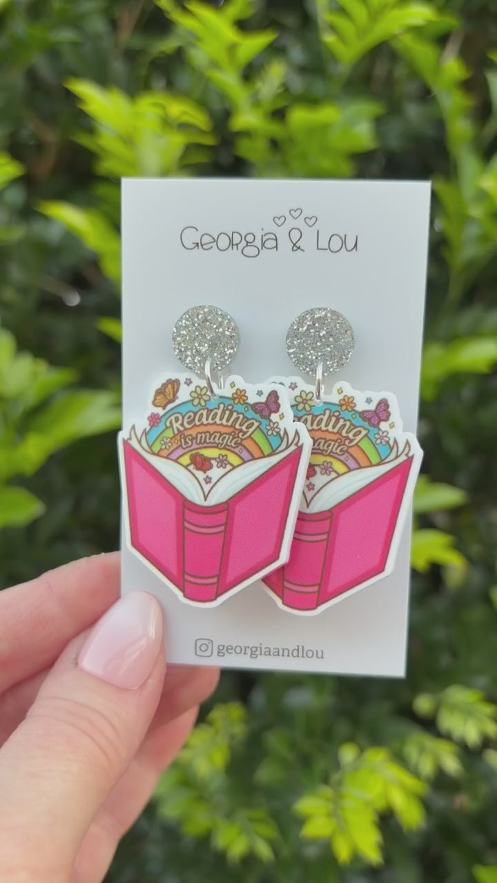 Reading Is Magic Earrings