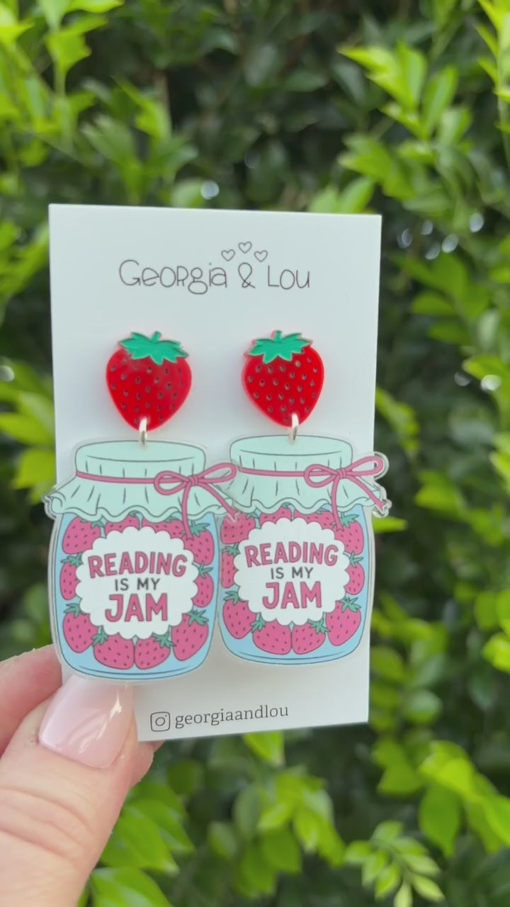 Reading Is My Jam Earrings