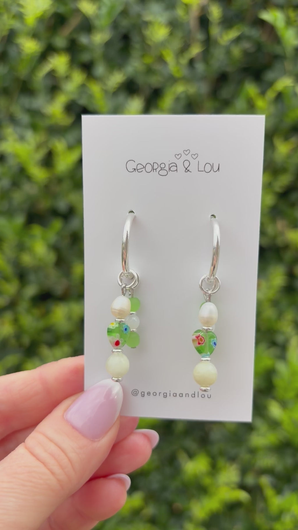 Pearl Blossom Huggie Hoops