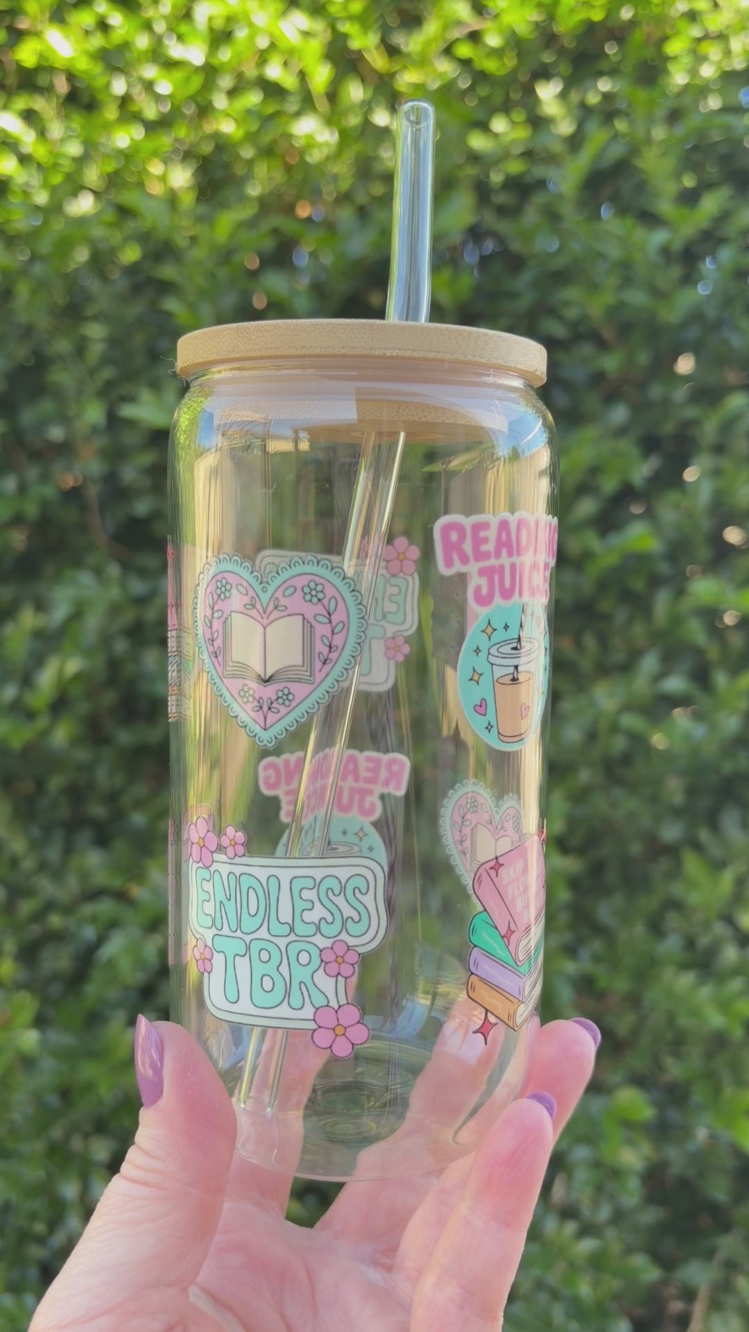 Reading Juice Glass Tumbler