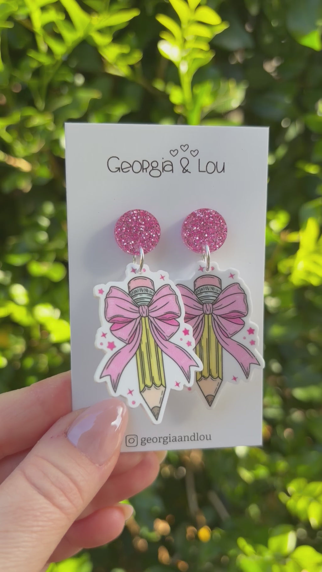 Bow-tiful Pencil Earrings